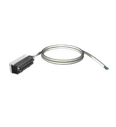 BMXFTW1001 Kabel s konektorem, 20-pin. svorka, jeden volný konec, pro M340 I/O, 10m, Schneider Electric