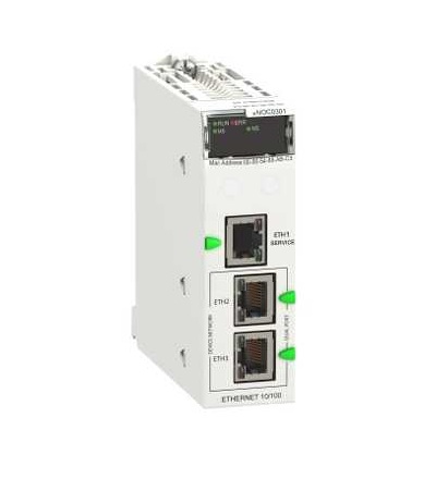 BMENOC0301C Ethernetový modul M580, 3-porty Ethernet. komunikace s vyšší odol., typ H, Schneider Electric