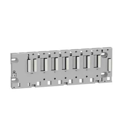 BMXXBP0600 Backplane rack M340, 6 pozic, mont. na panel, desku nebo DIN lištu, Schneider Electric
