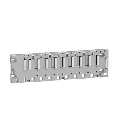 BMXXBP0800 Backplane rack M340, 8 pozic, mont. na panel, desku nebo DIN lištu, Schneider Electric