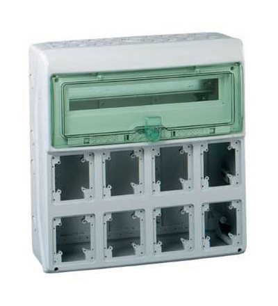 13182 Vývodová Kaedra, 8 otvorů, 1x18modulů, 1 svorkovnice, Schneider Electric