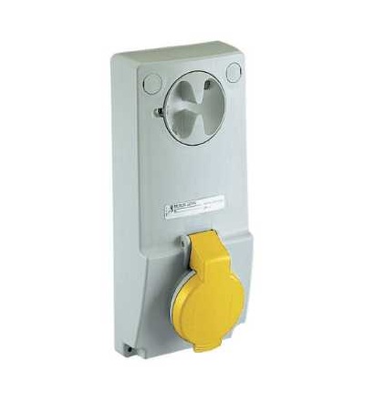 82028 Unika blokovaná zásuvka, 16A, 2p+E, 100...130 V AC, IP44, panel, Schneider Electric