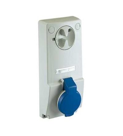 82032 Unika blokovaná zásuvka, 16A, 3p+E, 200...250 V AC, IP44, panel, Schneider Electric