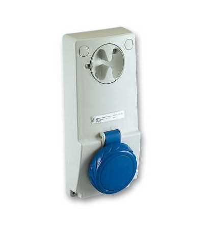82092 Unika blokovaná zásuvka, 32A, 2p+E, 200...250 V AC, IP65, panel, Schneider Electric