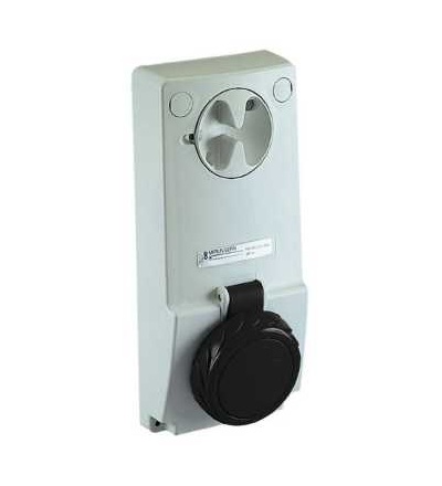 82087 Unika blokovaná zásuvka, 16A, 3p+E, 480...500 V AC, IP65, panel, Schneider Electric