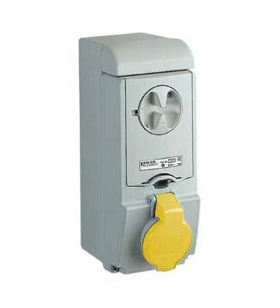 83141 Unika blokovaná zásuvka, 32A, 3p+N+E, 100...130 V AC, IP44, nástěnná, Schneider Electric