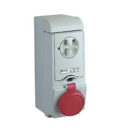 83196 Unika blokovaná zásuvka, 32A, 3p+E, 380...415 V AC, IP65, nástěnná, Schneider Electric