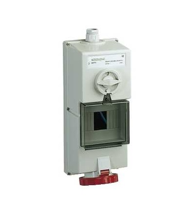 82771 Blokovaná zásuvka Isoblock-32A-3p+N+E-380...415 V AC-IP65-nástěnná, Schneider Electric