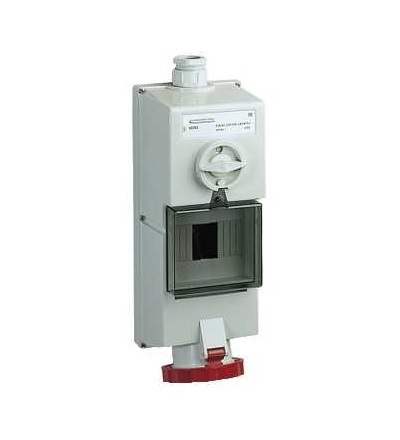 82783 Blokovaná zásuvka Isoblock-63A-3p+N+E-380...415 V AC-IP65-nástěnná, Schneider Electric