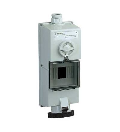 82785 Blokovaná zásuvka Isoblock, 63A, 3p+E, 480...500 V AC, IP65, nástěnná, Schneider Electric