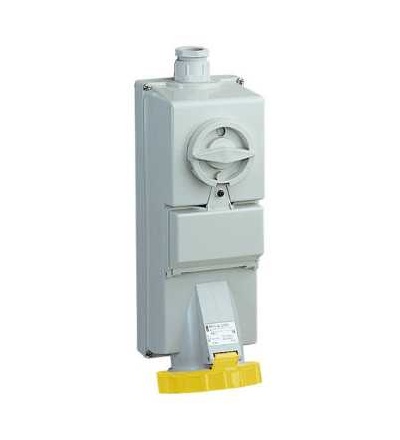 83453 Blokovaná zásuvka Isoblock-16A-3p+N+E-100...130 V AC-IP65-nástěnná, Schneider Electric