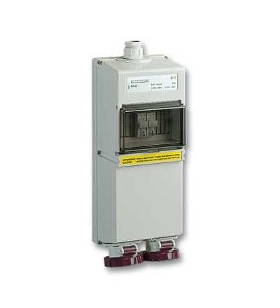 82062 Průmyslová zásuvka, 2x16A, 2p, 230 V AC, IP 65, nástěnná, Schneider Electric