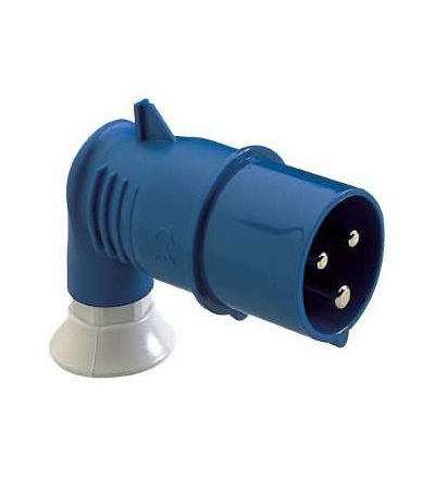 81704 PratiKa přívodka, 90° úhlová, 16A, 2p+E, 200...250 V AC, IP44, Schneider Electric