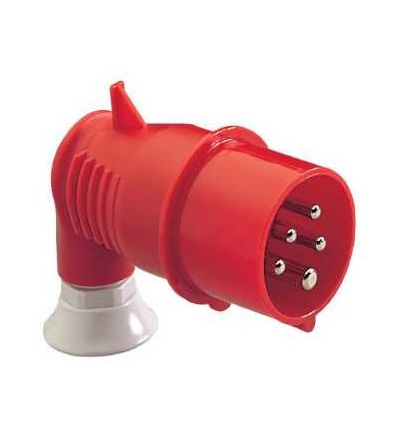 81721 Pratika průmyslová vidlice-90° úhlová-32A-3p+N+E-380...415 V AC-IP44, Schneider Electric