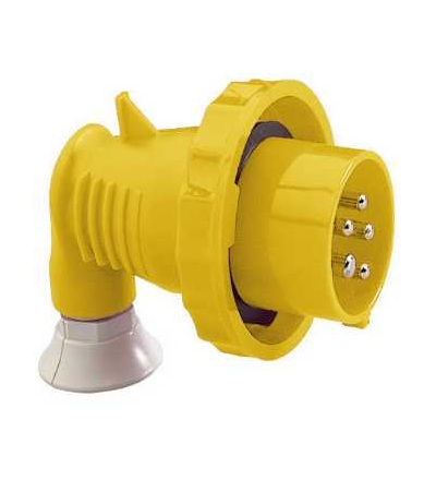 81777 Pratika průmyslová vidlice, úhlová, 16A, 3p+N+E, 100...130 V AC, IP67, Schneider Electric