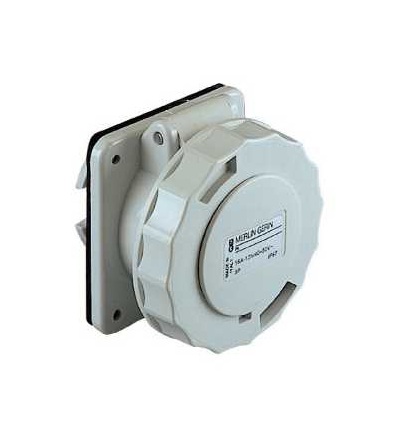 82953 Pratika průmyslová zásuvka, 16A, 2p, 40...50 V AC, IP67, Schneider Electric