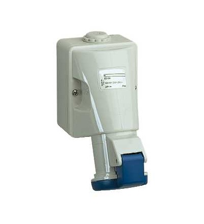 83104 Pratika průmyslová zásuvka, 16A, 2p+E, 200..250 V AC, IP 44, Schneider Electric