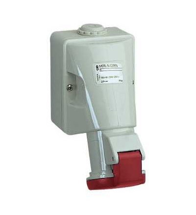 83109 Pratika průmyslová zásuvka, 16A, 3p+N+E, 380..415 V AC, IP 44, Schneider Electric