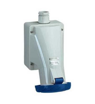 83168 Pratika průmyslová zásuvka, 32A, 3p+N+E, 200...250 V AC, IP67, Schneider Electric