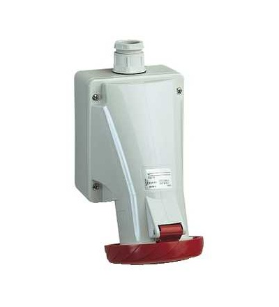 83169 Pratika průmyslová zásuvka, 32A, 2p+E, 380...415 V AC, IP67, Schneider Electric