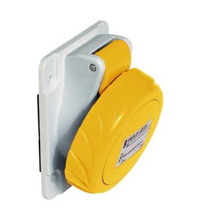 81276 Pratika průmyslová zásuvka, 63A, 3p+E, 100...130 V AC, IP67, Schneider Electric