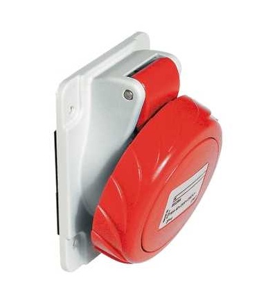 81294 Pratika průmyslová zásuvka, úhlová, 3p+E, 125A, 380..415 V AC, IP 67, Schneider Electric