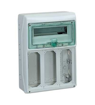 13162 Kaedra skříňka, pro výkonové zásuvky, 340x460mm, 13mod., 3 otvory, Schneider Electric
