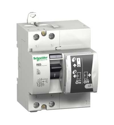 18693 Proudový chránič s opětným zapnutím, RED, 2p, 25A, třída A, 30mA, Schneider Electric