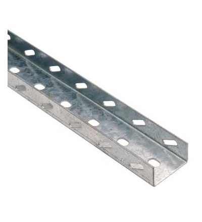 4551420 Perforovaný U profil -pozink.-30mm x 55mm x 1000mm, Schneider Electric