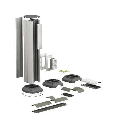 ISM20609 OptiLine 70-obslužný sloupek-dvoustranný-natural, Schneider Electric