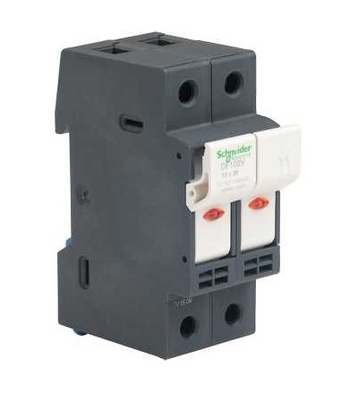 DF102V TeSys pojistkový odpojovač 2p 32A-velikost pojistky 10x38mm-se signalizací, Schneider Electric