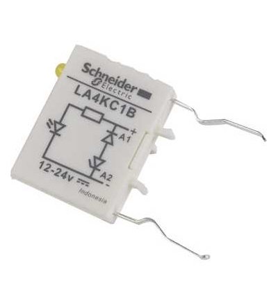 LA4KC1B TeSys K, odrušovací člen, dioda, 12...24 V DC, Schneider Electric