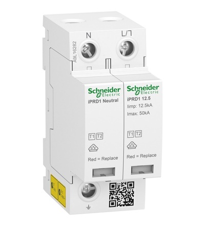 A9L16282 Svodič přepětí T1+T2 Acti9 iPRD1 12.5 1P+N, Schneider electric