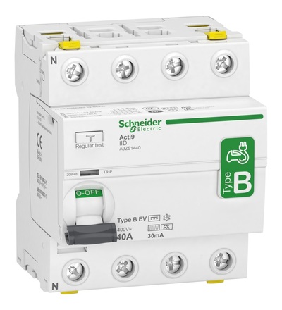 A9Z51440 Proudový chránič iID 4P 40A 30mA typ B-EV 400V, Schneider Electric