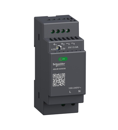 ABLM1A05036 Napájecí zdroj-Modulární řada Modicon, 5V, 3.6A, Schneider electric