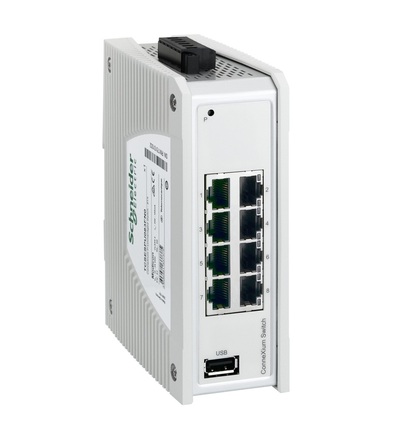 TCSESPU083FN0 ConneXium Premium Unmanaged Switch - 8TX, Schneider Electric