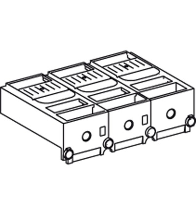 LV433683 1ks 3P krátký kryt svorek pro PowerPact > 500V, Schneider Electric