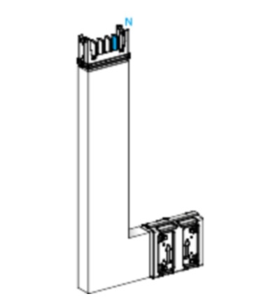KSA250DLE41A Koleno 250 A vertikální na míru nahoru, Schneider electric