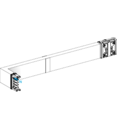KSA250DLL42F Koleno 250 A horizontální na míru s požární přepážkou doleva, Schneider electric