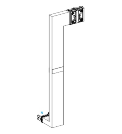 KSA400DMBK41F 3D koleno 400 A na míru, Schneider electric