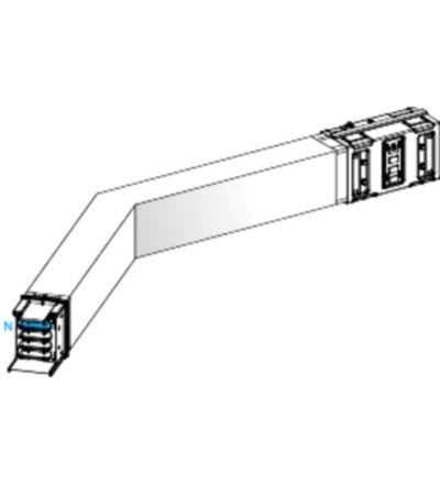 KSA630DLC43B Koleno 630 A horizontální na míru, Schneider electric