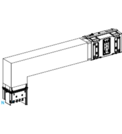 KSA630DLF42A Koleno 630 A vertikální na míru dolu, Schneider electric