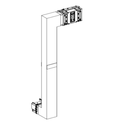 KSA1000DMBK41F 3D koleno 1000 A na míru, Schneider electric