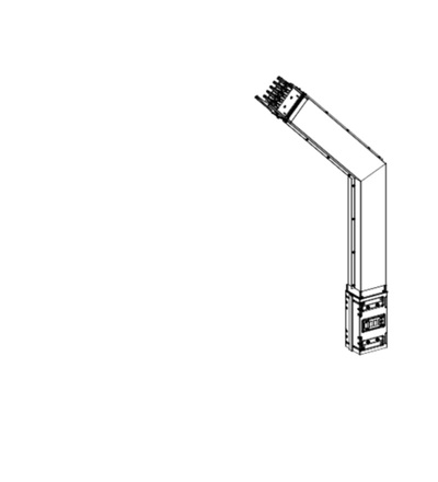 KSC800DLF4A KSC koleno 630 A horiz. na míru s pož, přepážkou, Schneider Electric