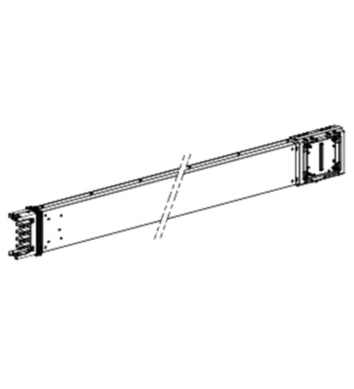 KSC250ET4A Rovná délka na míru 250 A Cu 500-2000 mm, Schneider Electric