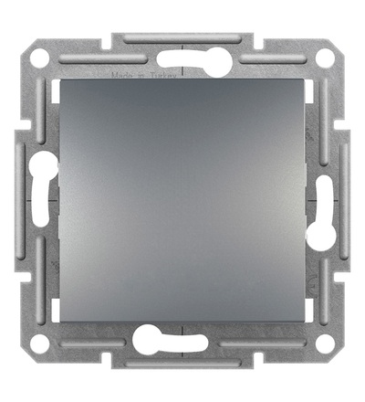 EPH0100162 Spínač jednopólový, ř.1, steel, bezšroubový, Schneider electric