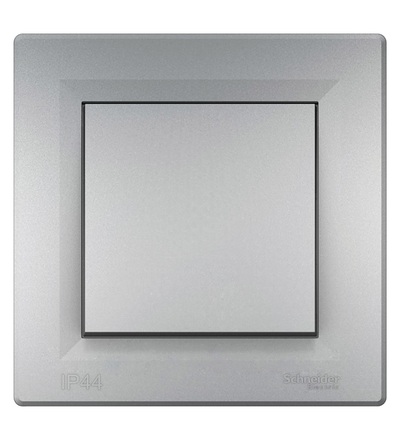 EPH0100261 Spínač jednopólový, ř.1, IP44, alu, Schneider electric