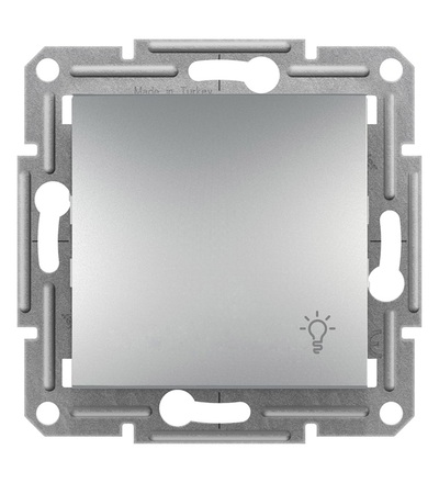 EPH0900161 Ovládač tlačítkový světlo 1/0 bezšroubový, alu, Schneider electric