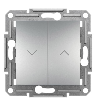 EPH1300561 Žaluziový ovládač spínač, bezšroubový, alu, Schneider electric