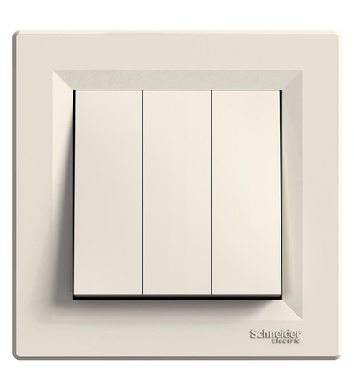 EPH2100123 Trojnásobný spínač ř.1 krémový, Schneider Electric